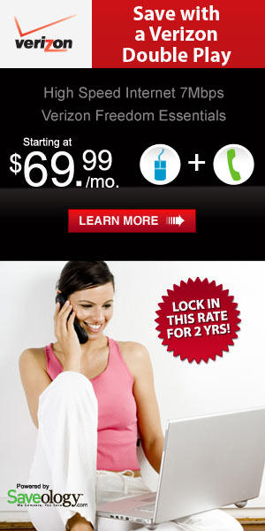 Verizon FiOS is avalible in your area